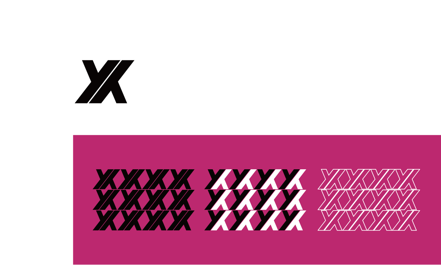 双X形